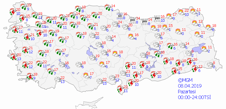 Meteorolojiden 5 il için uyarı