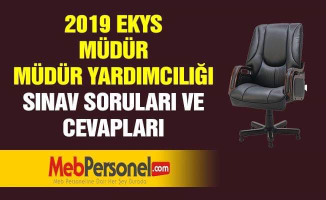 MEB Müdür Müdür Yardımcılığı EKYS Sınavı Zor muydu? Kolay Mıydı?