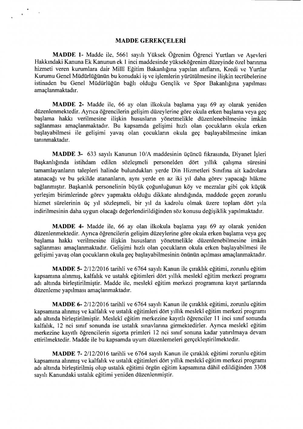 Sözleşmeli Öğretmenleri de Kapsayan MEB İle İlgili Kanun Teklifinin TAM METNİ