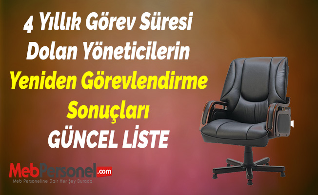 Müdür-Müdür Yardımcılığı Yeniden Görevlendirme Sonuçları Açıklanıyor