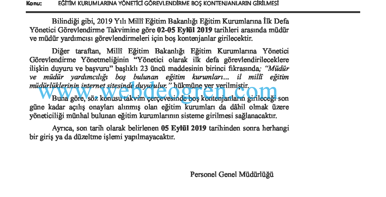 İlk Defa Yönetici Atamalarla İlgili MEB'den Yeni Açıklama