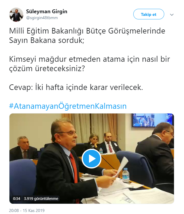 Bakan Selçuk'tan &quot;2018-2019 KPSS&quot;  Karma Atama Cevabı