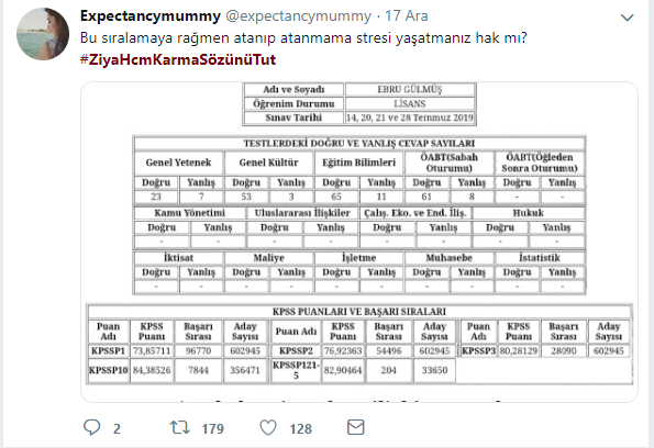 &quot;Karma (2018-2019 KPSS) Sözleşmeli Öğretmen Ataması, Adaletsizcedir&quot; (2019 KPSSli Adaylar)