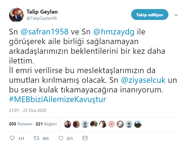 Özür Grubu Atamalarında İl-İlçe Emri Verilecek mi? Talip Geylan'dan Açıklamalar