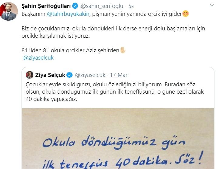 Bakan Ziya Selçuk&#39;un Verdiği Söz Sosyal Medyanın En Çok Konuşulan Konusu Oldu
