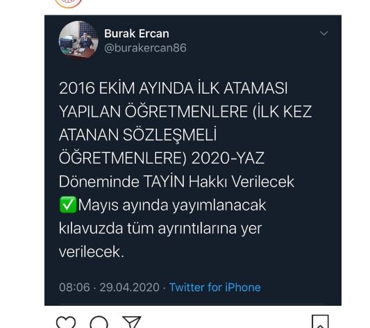 2020 İl dışı tayin ve il içi  (yer değiştime) atamalarına o öğretmenler de başvuru yapacak