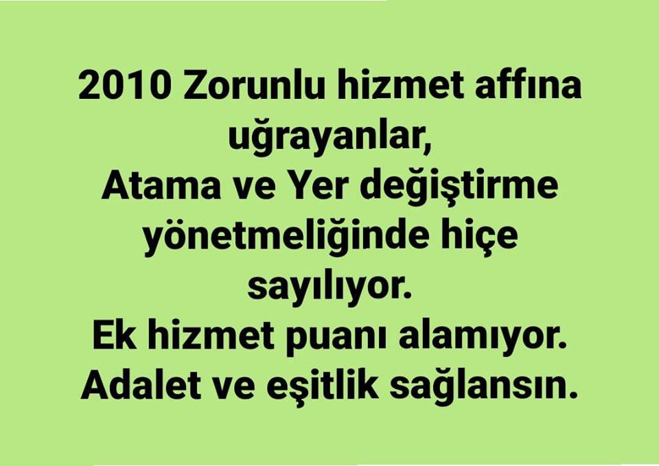 2010 Öncesi Atanan Öğretmenlerin Hizmet Puanı Mağduriyeti Giderilmelidir