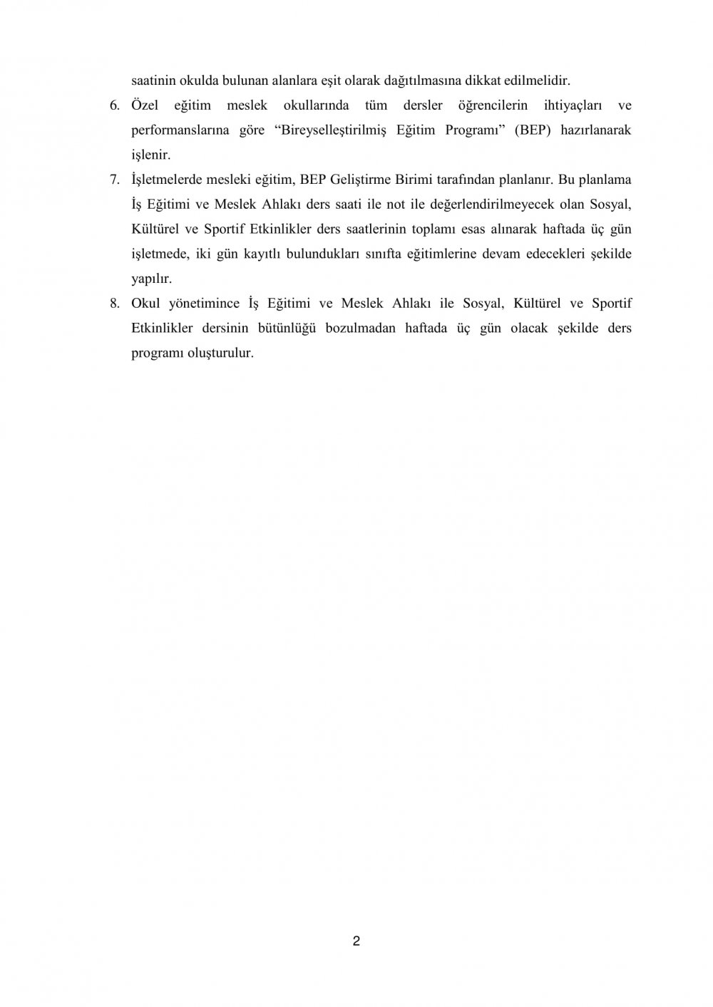BU OKULLARIN HAFTALIK DERS ÇİZELGELERİ GÜNCELLENDİ