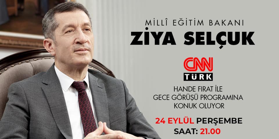 Bakan Ziya Selçuk, Canlı Yayında Eğitim Gündemini Değerlendirecek